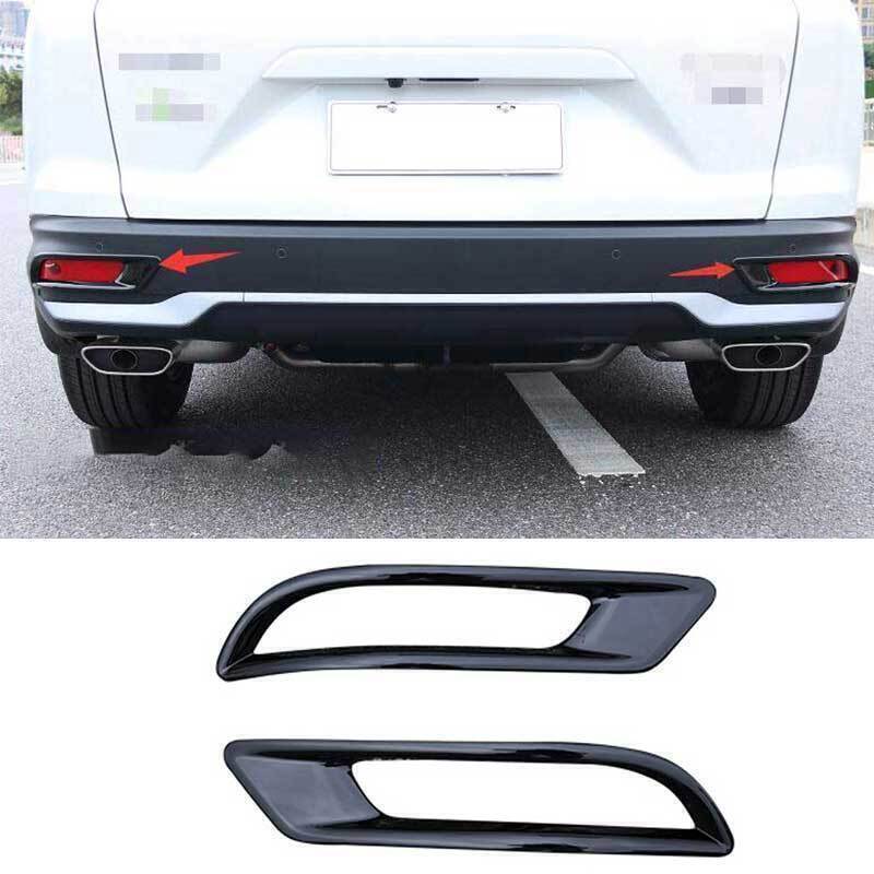 Gloss Black Rear Fog Light Eyelid Molding Frame for 2021-2022 Honda CR-V