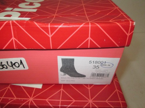 Piccadilly Leather Flight Attendant Business Heals Shoes Made in Brazil - Size 5 - Picture 2 of 7