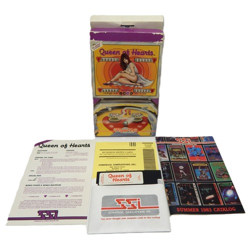 1983 Queen of Hearts for Apple & Atari Rapidfire Games from SSI