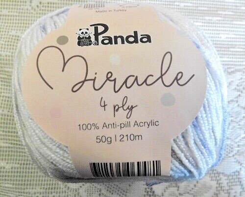 Panda Miracle Baby Yarn 4 Ply Assorted Colours Premium Anti-Pil Acrylic Crochet - Picture 19 of 23