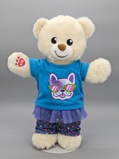 Build a Bear National Teddy Bear Day 2019 Cream Teddy Bear Plush Dog Outfit