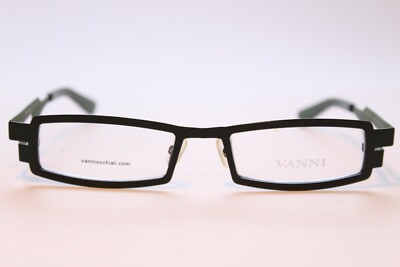 Unisex Brille Vanni Mod. V8402 c199 Dunkelgrün 50[]18 Eckig Metall 