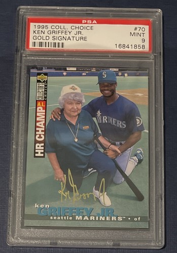 1995 Ken Griffey JR Oberdeck Sammler Auswahl GOLD Schild parallel #70 PSA 9