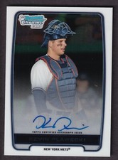 Kevin Plawecki 2012 Bowman Chrome Rookie On Card Autograph BCA-KP NY Mets