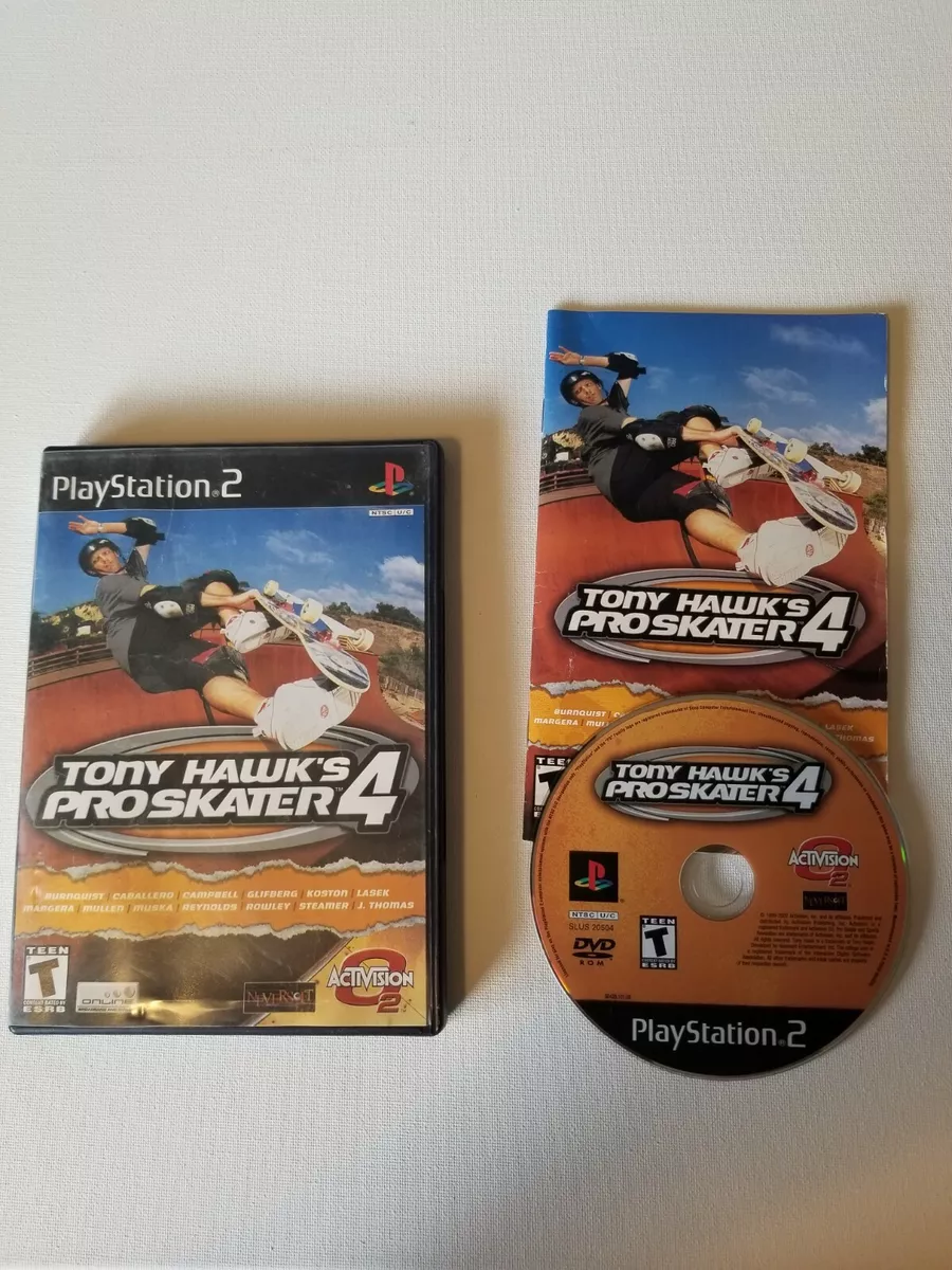 Tony Hawk's Pro Skater 4 (Sony PlayStation 2, 2002) for sale