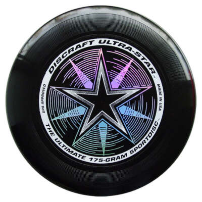 Frisbee Wurfscheibe Discraft UltraStar Black 175 gr DCUSBL Schwarz 27,5 cm