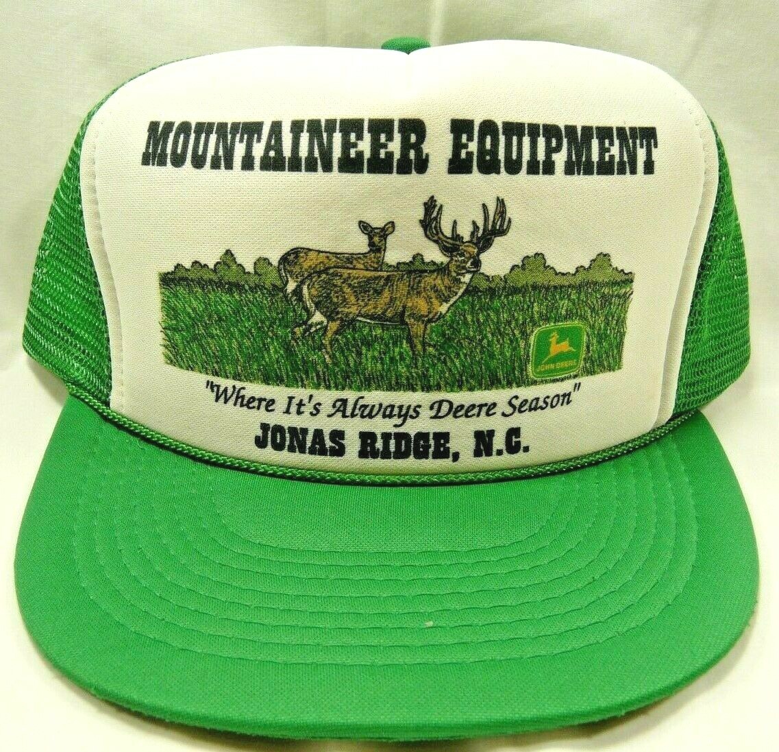 John Deere Mountaineer Equipment Trucker Hat Where It… Gem