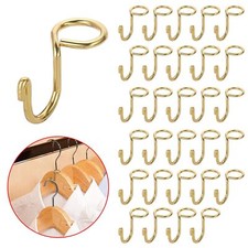 30 Pcs Metal Connector Hooks Mini Cascading Hanger Extender Hooks for Clothes