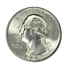 1947-S 25C Washington Quarter BU #