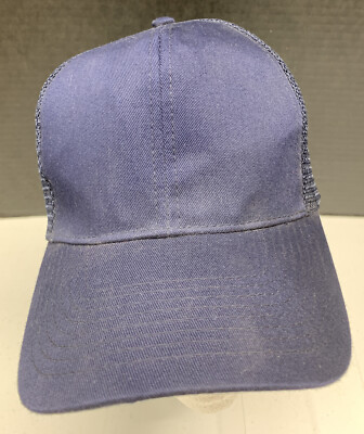 Otto Navy Blue Trucker Style Snapback Plain Hat