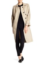 Nwt Joie Alwena Trench Coat In Khaki - Size S #c1151
