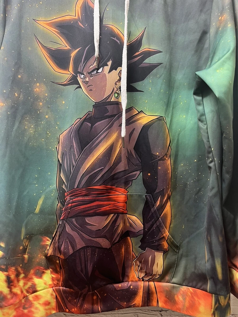 Dragon Ball Z Goku Hoodie Pullover Sweatshirt Unisex Size Large Green Anime  | eBay