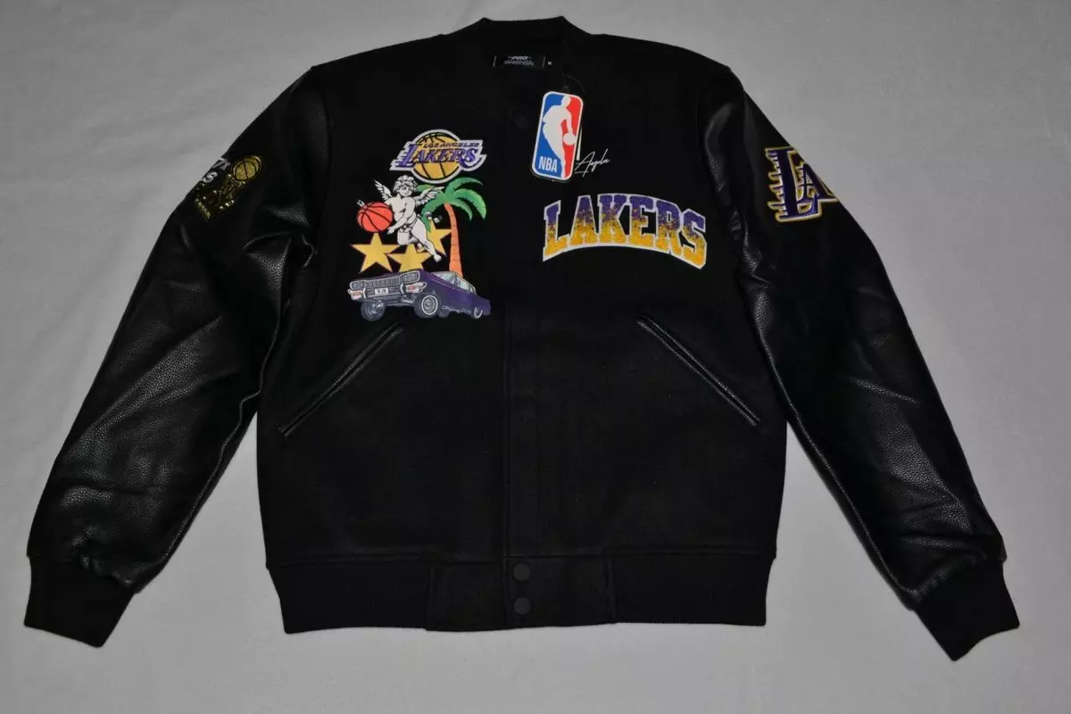 Pro Standard Nba Los Angeles Lakers Logo Varsity Jacket