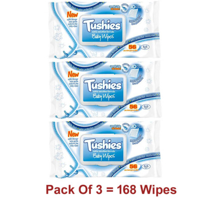 Tushies Baby Wipes Extra Sensitive Formula Fragrance Free Uk