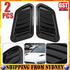 2X Universal Car Decorative Air Flow Intake Scoop Turbo Bonnet Vent Cover HoodAU