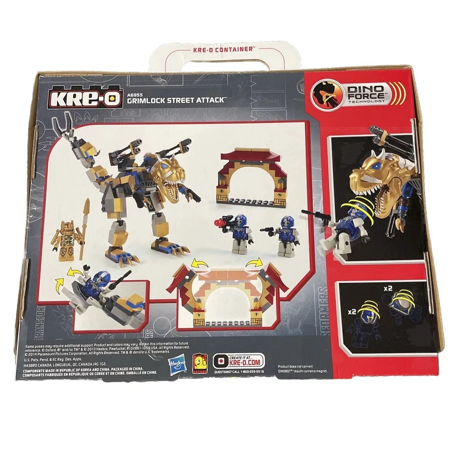 Kre-O Transformers Grimlock Street Attack  Gold Optimus Prime Kreo A6955 **NEW** - Image 3 of 4