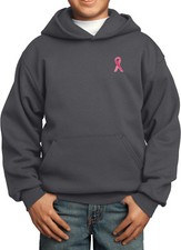 Buy Cool Shirts Kids Breast Cancer Hoodie Sequins Ribbon Pocket Print