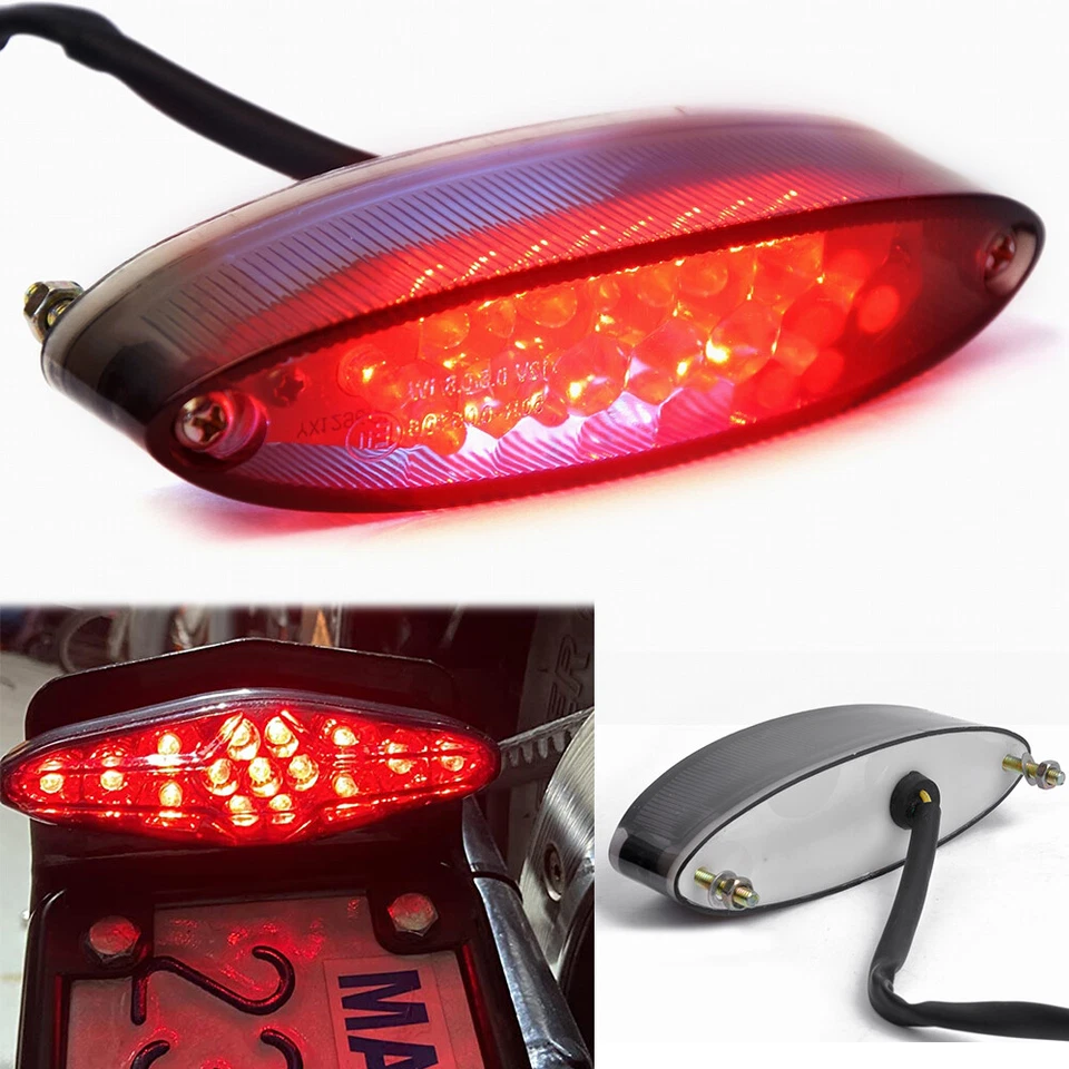 Luz trasera 28 LED para moto todo terreno 12V roja para Honda Foto 4 de 4
