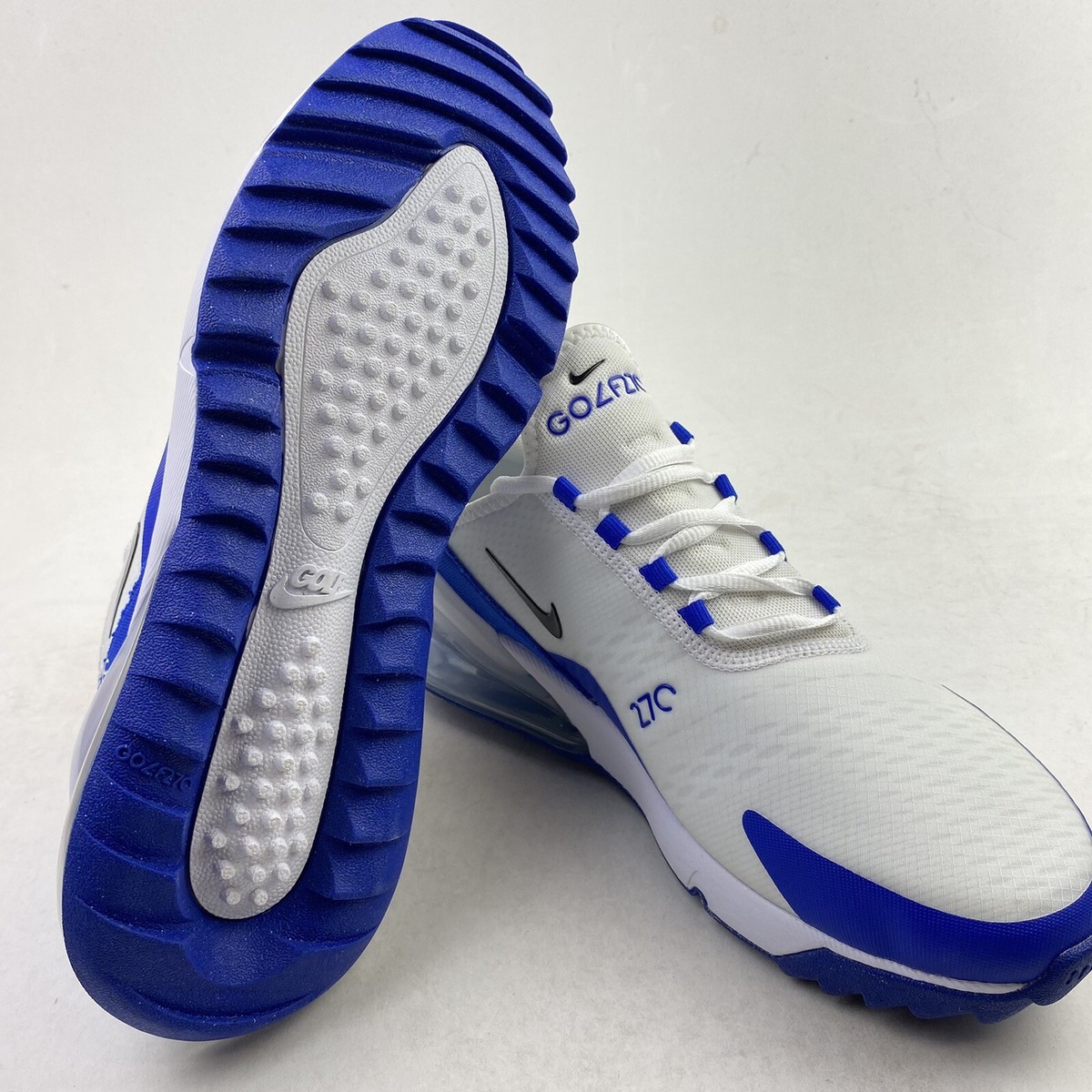 Nike Air Max 270 G Golf Mens Size 9.5 White Racer Blue Black