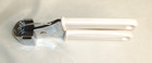 Garlic Press Hand Held Stainless Steel White Plastic Handle Easy to use — photo 3