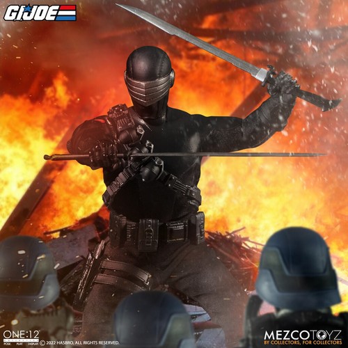 ONE 12 COLLECTIVE G.I. JOE LIGHT-UP SNAKE EYES DELUXE 1/12 Action Figure MEZCO - Imagen 12 de 16