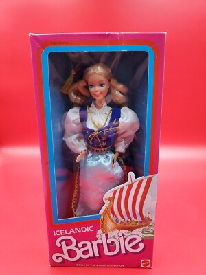 1986 Icelandic Barbie, Dolls of The World Collection by Mattel