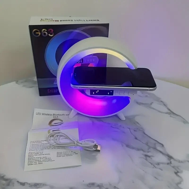 Smart Light Sound Machine And Wireless Charger and Bluetooth Speaker - Image 4 of 4