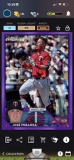 Topps Bunt Jose Miranda Chrome Purple Sonar Base Iconic /275 [DIGITAL CARD]