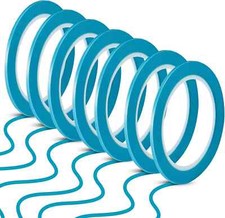 10 Rolls Fine Line Tapes 1/8 Inch 3 Millimeter Vinyl Fine Line Masking Tape Blue