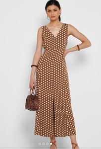 mango polka dot midi dress