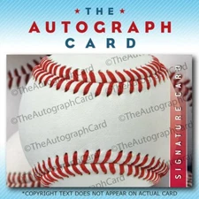 The Autograph Card Blank Signature cards 25 BASEBALL sc