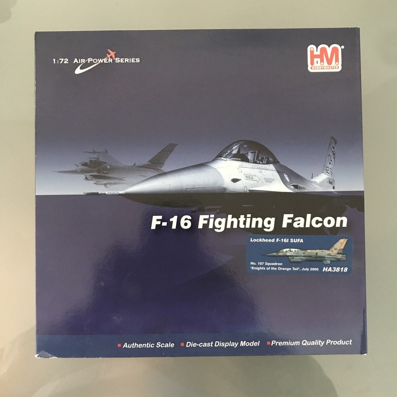 1/72 Hobby Master HA3818 F-16I SUFA, 107 SQN, "KNIGHTS OF THE ORANGE TAIL" 2006
