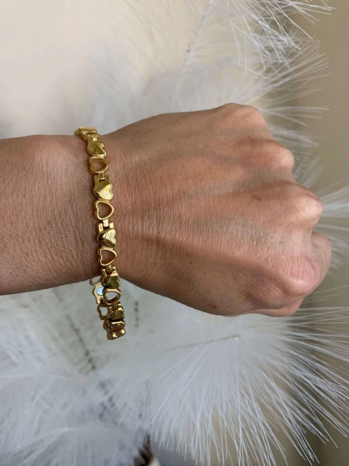 Pulseira magnética terapia 4 elementos equilíbrio energia artrite alívio da dor  - Imagem 2 de 4