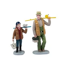 Lemax Vail Village Accessory Fishin Time Father & Son Bonds Set Of 2 42321