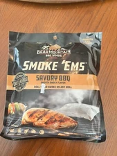 Bear Mountain Savory BBQ Smoke 'Ems Real Wood Smoke on any Grill 6oz.