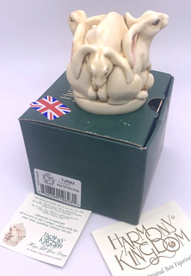 Harmony Kingdom Hop Till You Drop Rabbit Pile Trinket Box