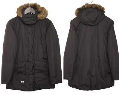 Damen Helly Hansen Jacke Gepolstert Schwarz Wasserdicht & Atmungsaktiv M VAN479