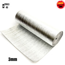 15m2-3mm Silver Acoustic Underlay | Wood or Laminate Flooring Comfort Insulation