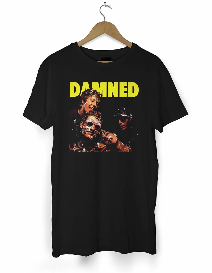 The Damned Homme T Shirt - Punk Rock Neuf Vague - Photo 1/1