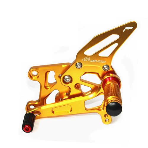 Motorcycle Adjustable Rearset Rearsets Foot Pegs For Yamaha YZF- R6 2017 2018 GD - Picture 5 of 11