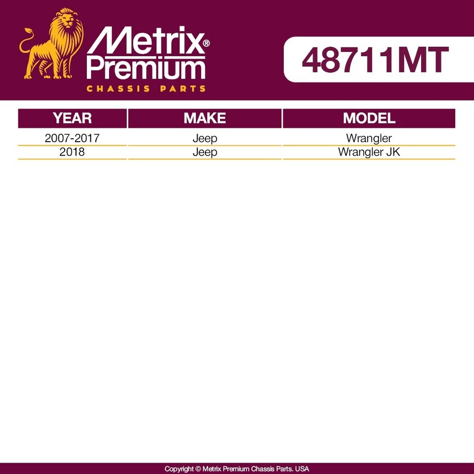 Front Pitman Arm for 2007-2017 Jeep Wrangler 2018 Wrangler JK K440026 - Image 2 of 4