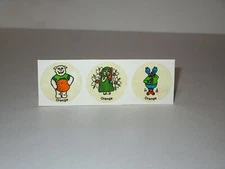 CTP Sniffy's Scratch And Sniff Sniffy Gang ORANGE Matte Sticker Strip Vtg 1980's