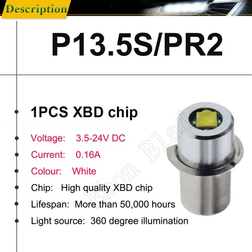 P13.5S 3W Led Replace Flashlight Torch 