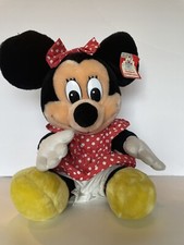 Vintage Minnie Mouse Plush Stuffed Animal Toy 16" Disneyland Disney World MFR100