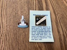 Halley's Comet Over California Nevada 1985 1986 Souvenir Collector Pin Halleys