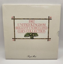 🇬🇧 1987 UK Royal Mint Brilliant Uncirculated 7 Coin Set BU Pack Immaculate.