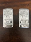 (2) 10 Troy oz IGR silver bars .999 sealed with COA!