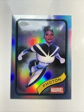 2025 Topps Chrome Marvel - PHOTON #24 - Silver REFRACTOR Comic Book Card