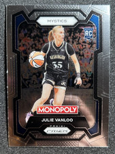 2024 Panini Prizm Monopoly WNBA Julie Vanloo #34 Rookie RC Washington Mystics