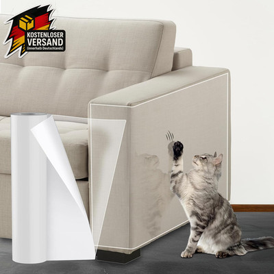 Kratzschutzfolie Katzen Möbel transparent 30cm x 5m Selbstklebend